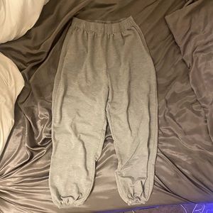 Gray sweatpants
